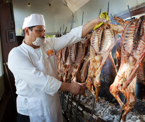 Preparación del cabrito