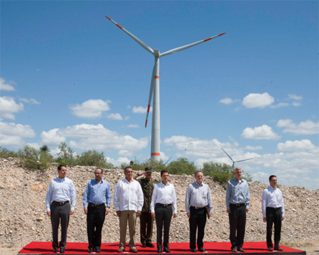 Inauguración del parque eólico Ventika