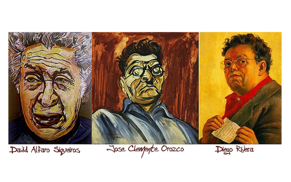 Los tres grandes muralistas de México