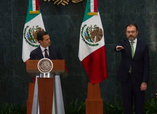 Nombramiento de Luis Videgaray como secretario de Relaciones Exteriores