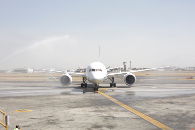 El Dreamliner 787-8 fue el avión utilizado para esta ruta comercial