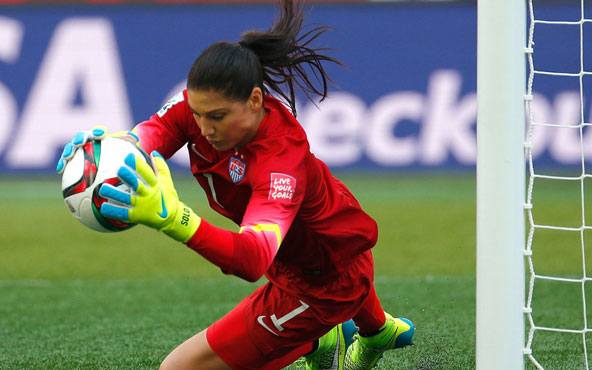Ha sido de vital importancia la participación de Hope Solo en la portería para que Los Estados Unidos obtuvieran tantas medallas olímpicas en esta disciplina