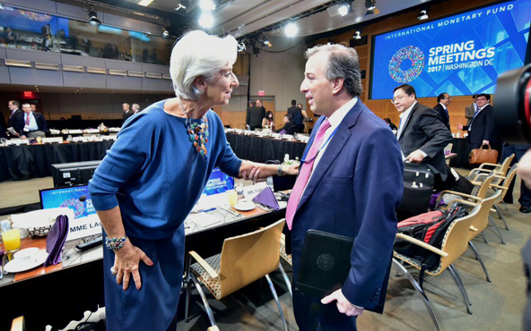 José Antonio Meade Kuribreña y Christine Lagarde