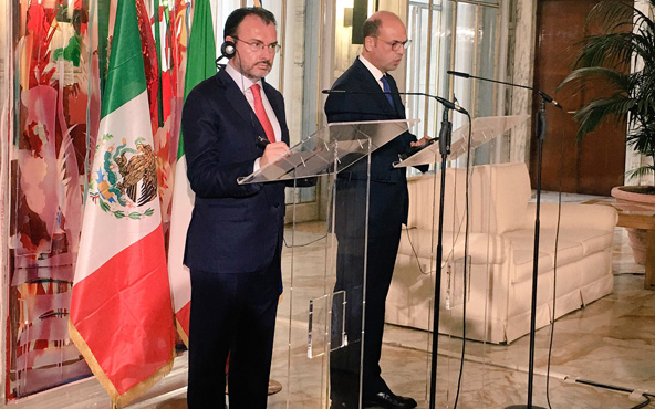 Luis Videgaray y Angelino Alfano