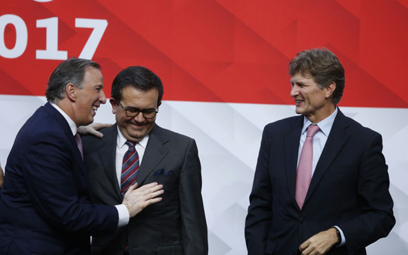 José Antonio Meade, Ildefonso Guajardo y Enrique de la Madrid