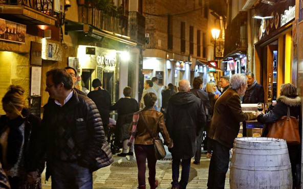 La internacionalmente famosa Calle del Laurel