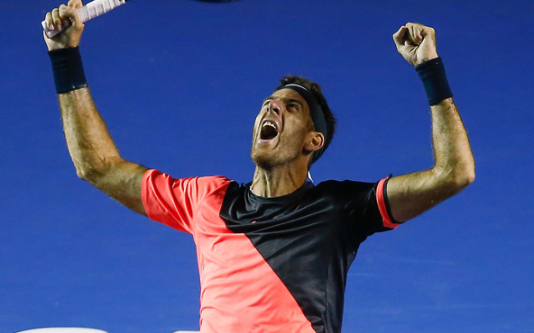 Juan Martin del Potro en el Abierto Mexicano de Acapulco