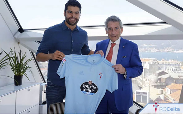 Presentación de Nestor Araujo como jugador del Celta de Vigo.